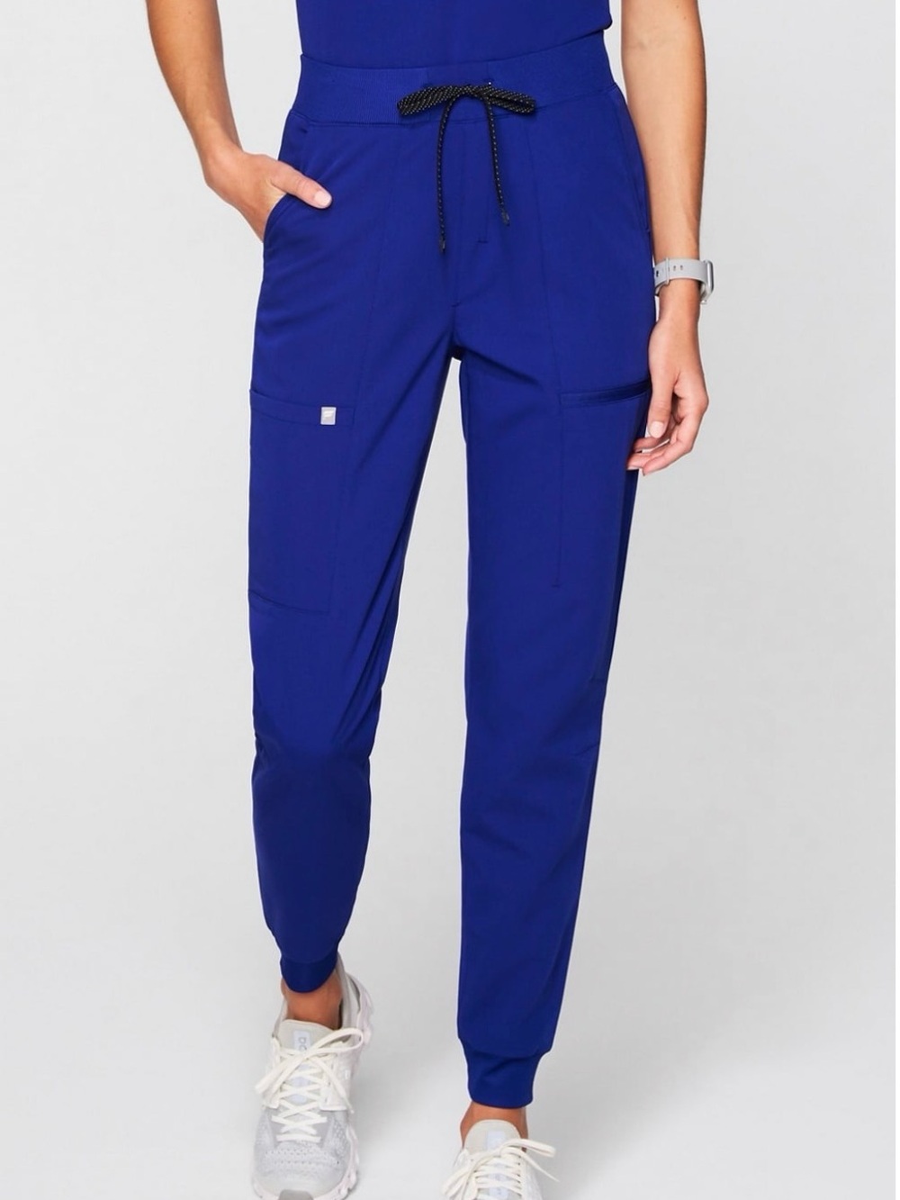 Fabletics Women's Scrub Set in Galaxy Blue small - Picture 3 of 3
